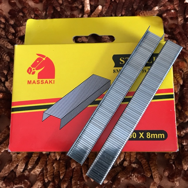 Jual Isi Staples Stapler besar ukuran 8mm kuat 2000pcs merk Massaki ...