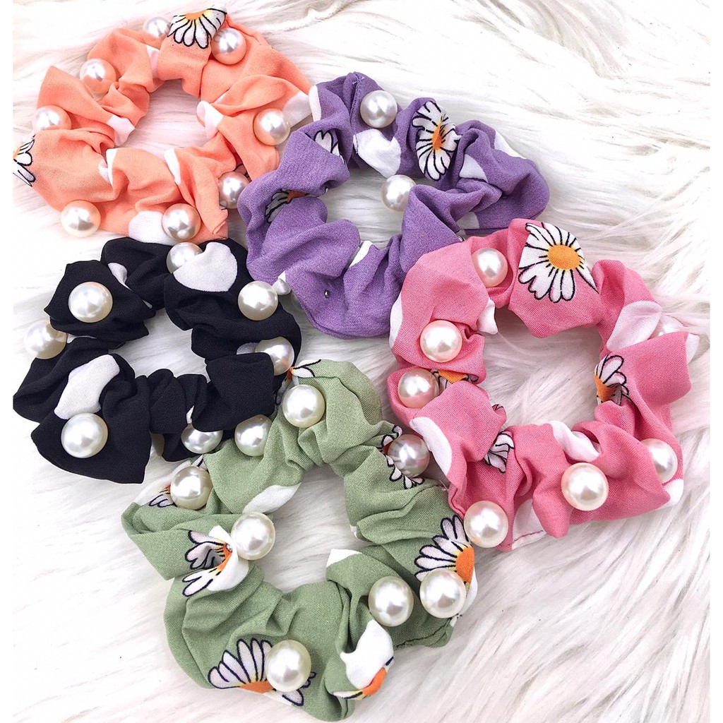 Jual Kunciranikat Rambut Scrunchie Hijab Import Bahan Sifon Shopee Indonesia 