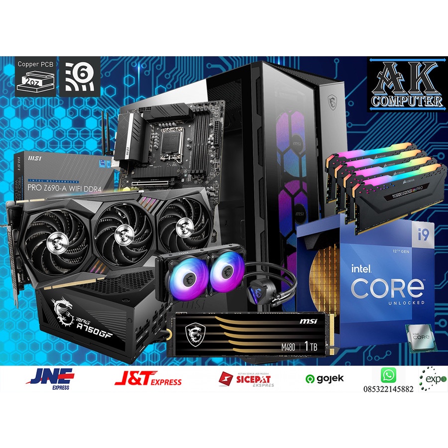 Jual PC SULTAN HIGH END INTEL CORE I9 12900K - RTX 3090 24GB - RAM ...