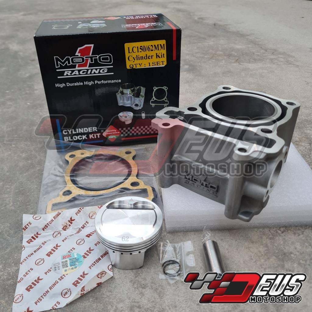 Jual Block + Piston Set Moto1 63mm MX King MX 135 Vixion R15 V2 / Blok