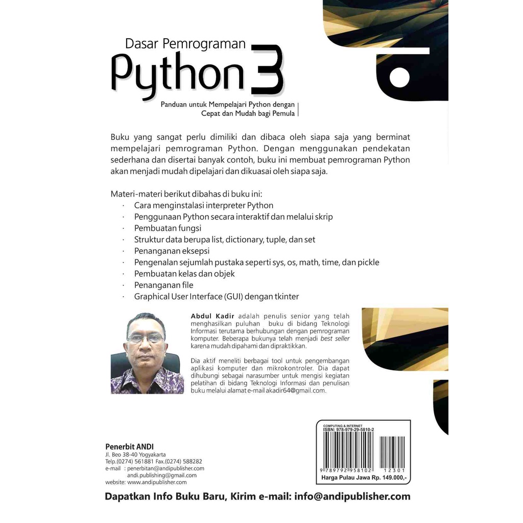 Jual Original Dasar Pemrograman Python 3 + cd | Shopee Indonesia