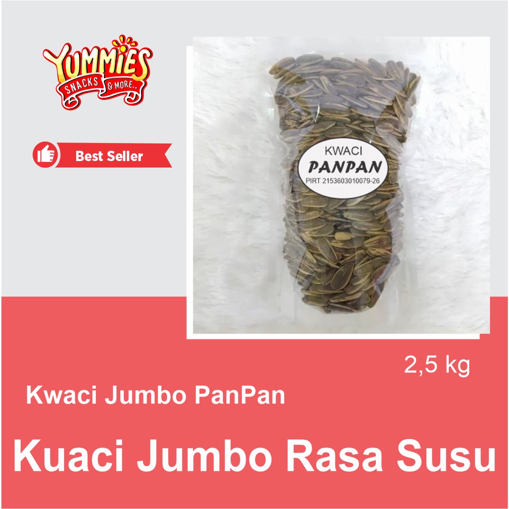 Jual Kuaci Kwaci Biji Bunga Matahari Panpan Super Jumbo Rasa Susu Asin