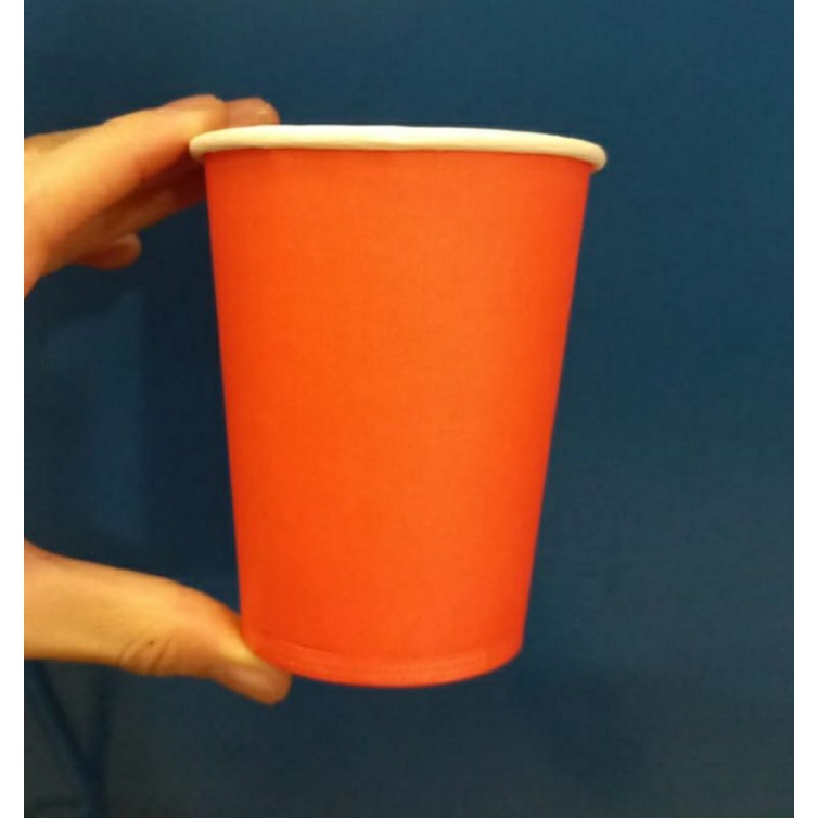 Jual Gelas Kertas/Paper Cup 9 oz Warna isi 50 pcs (1 pak 1 warna tidak ...