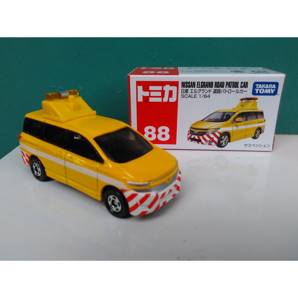 Tomica 88 Nissan Elgrand Road Patrol: Macchinina Die-cast Scala 1/64