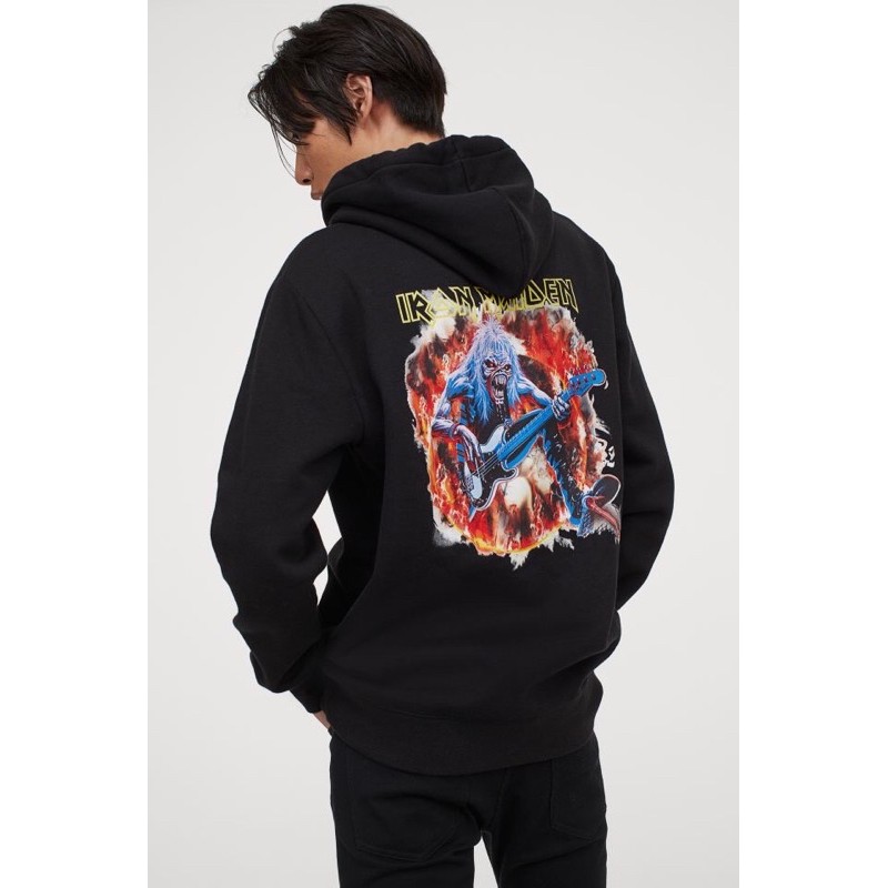 Hoodie h&m iron maiden sale