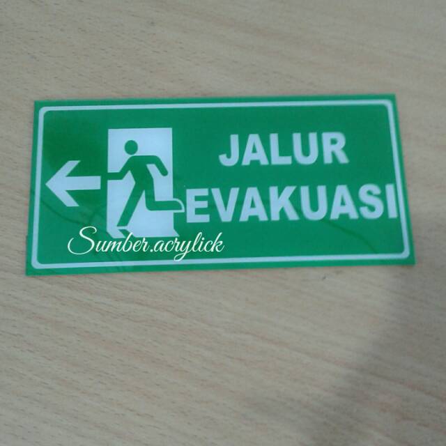 Jual Acrylic rambu jalur evakuasi | Shopee Indonesia