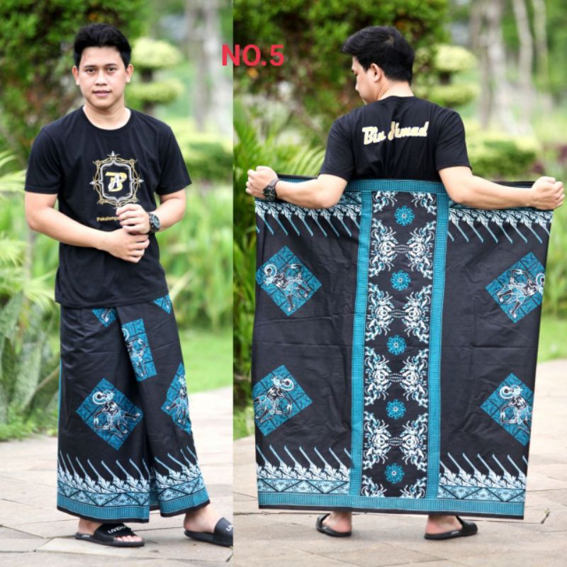 Jual Sarung BHS COSMO HITAM POLOS PUTIH POLOS Shopee Indonesia