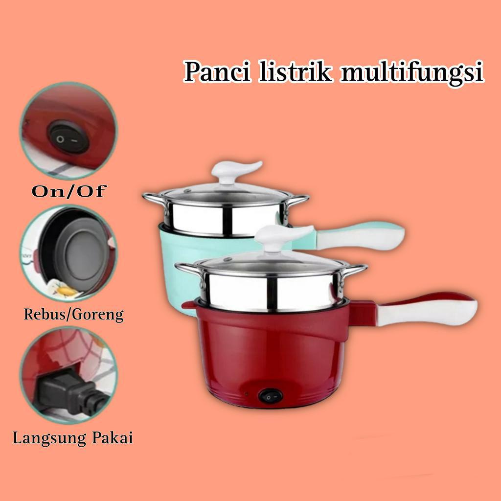 Jual Multifungsi electric fry pan / Panci Listrik lapisan keramik 18cm