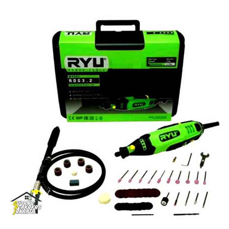 Jual Mini Die Grinder RYU TEKIRO RDG 3.2 Mesin Tuner Gerinda / Bor Mini ...