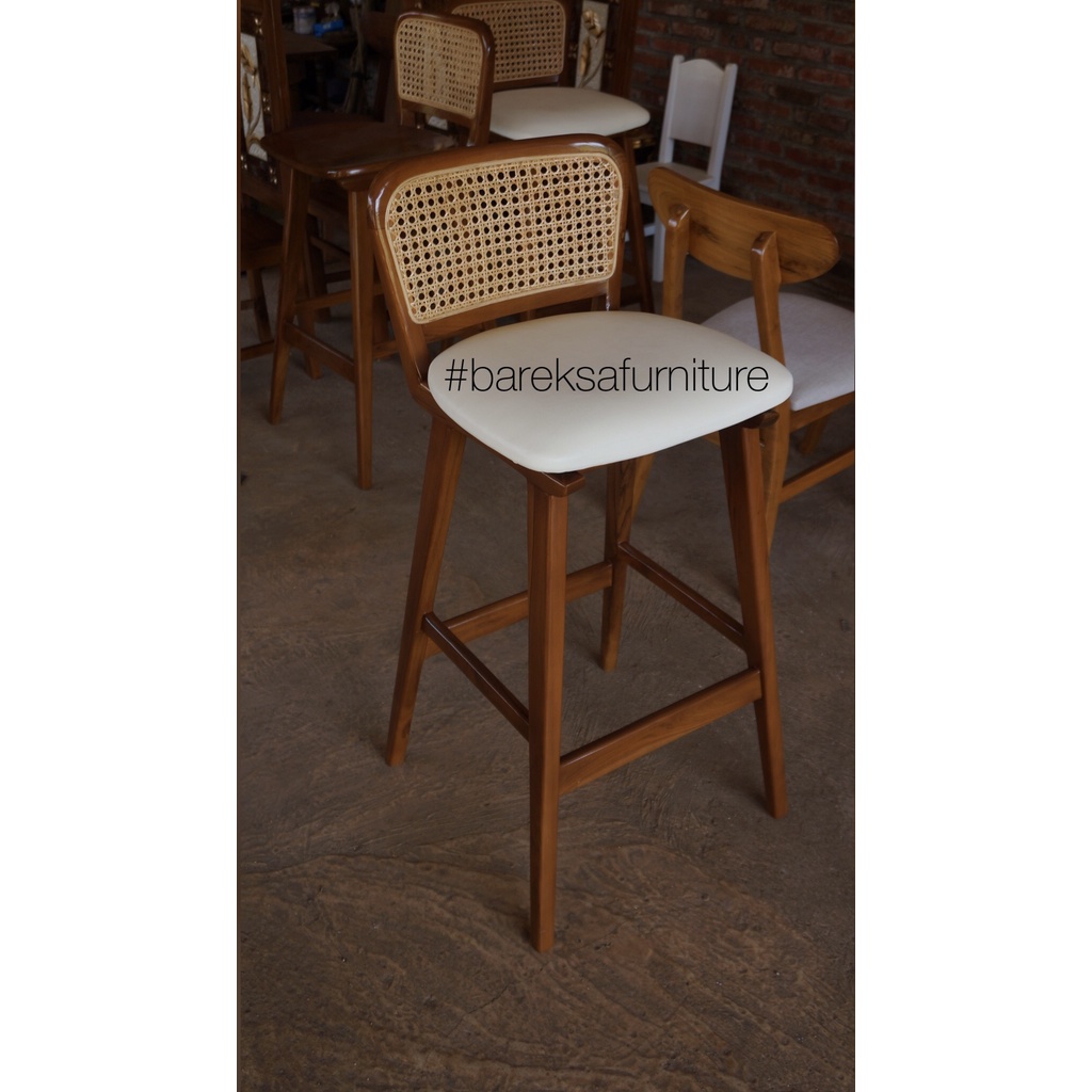 Jual KURSI BAR ROTAN KURSI BARSTOOL KURSI MINIBAR KURSI MINIMALIS KURSI ...