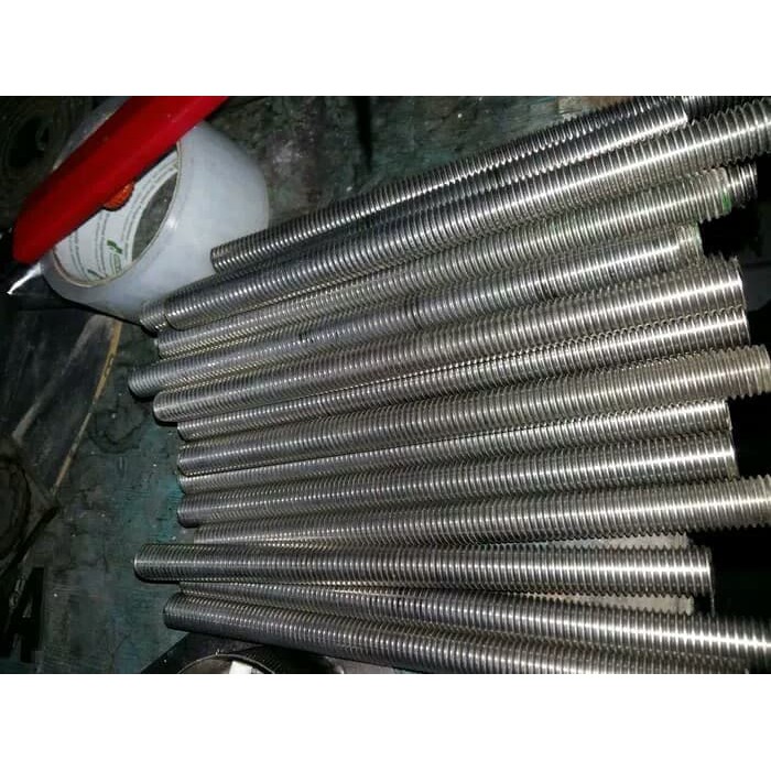 Jual As baut panjang as drat 5mm stainless 304 as drat ss m5 full ...