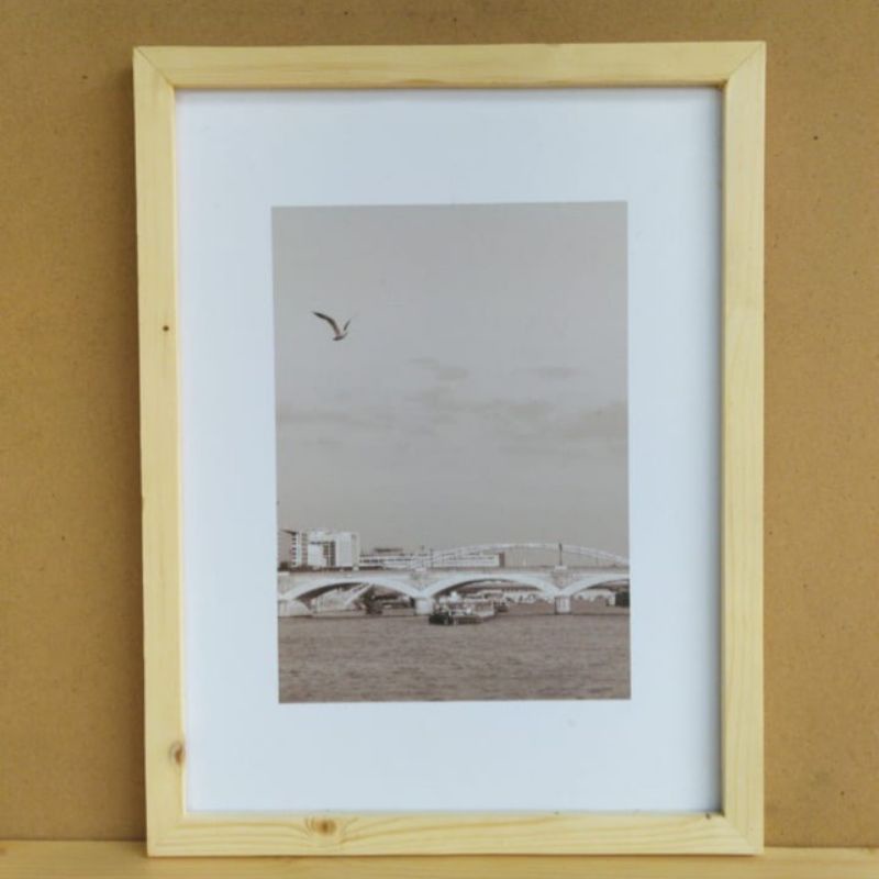 Jual Pigura / frame foto /Bingkai Kayu 2D ukuran A3 (+Kaca Acrylic anti ...