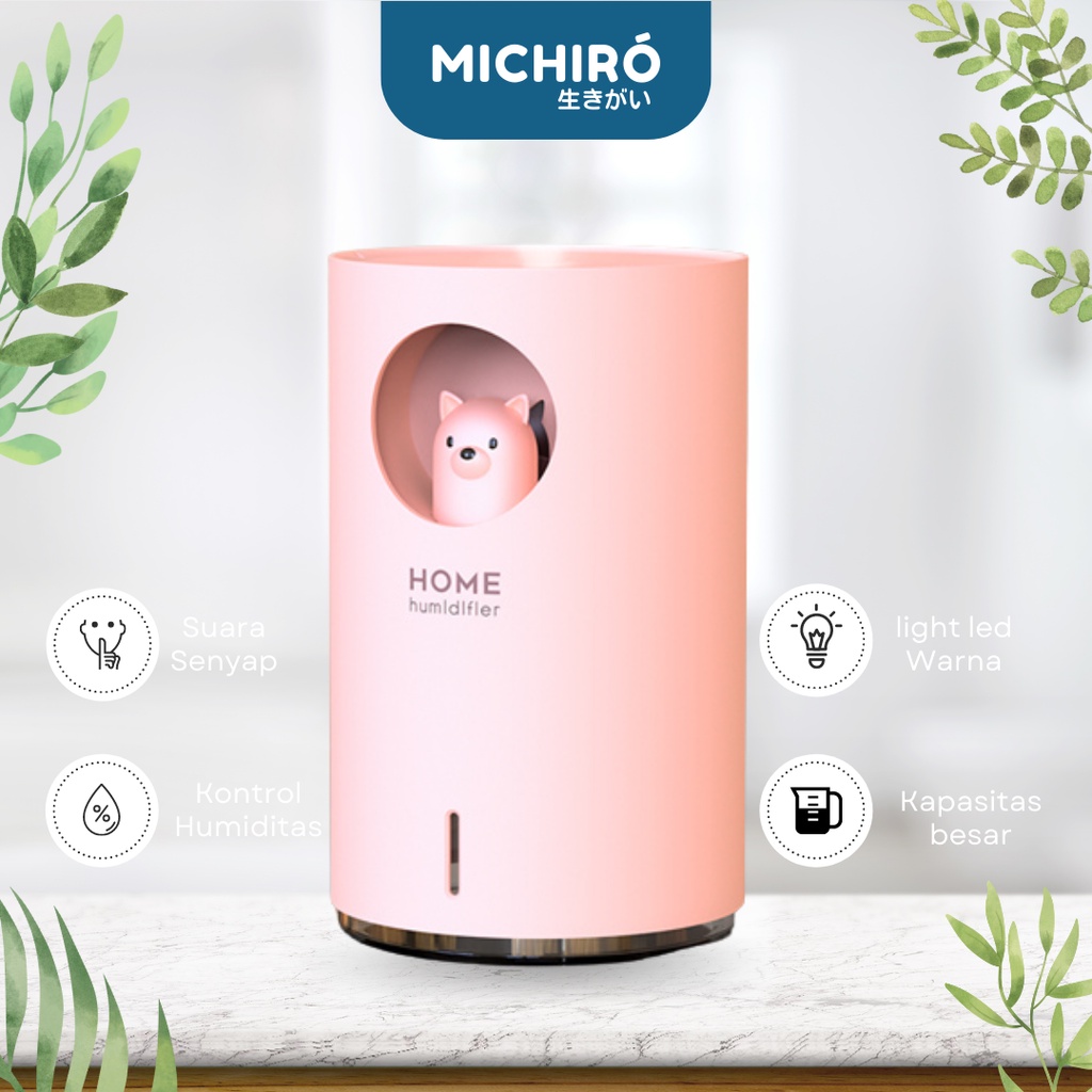 Jual Michiro Humidifier Purifier Diffuser Portable Pelembab dan ...