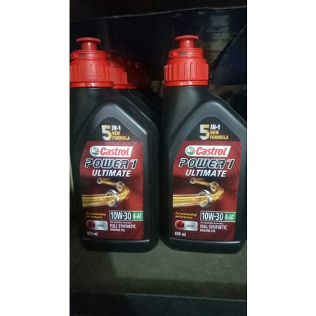 Jual Oli Castrol Power 1 Ultimate Matic Sae 10w/30 4-AT 800 Ml 5in1 New ...