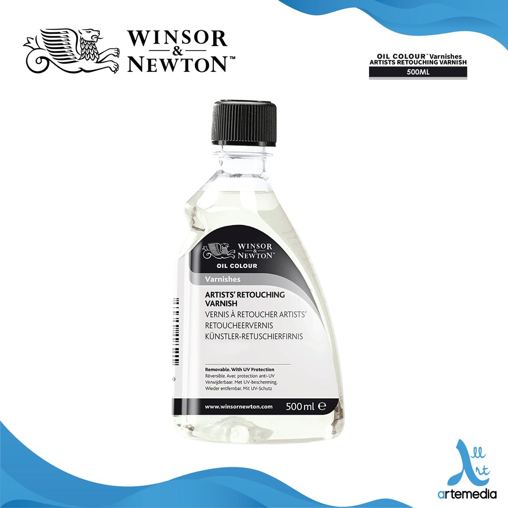 thumbnail image 2 of Winsor & Newton Artists Retouching Varnish - 500ml Bottle For Oil Painting Protection 2 of 6