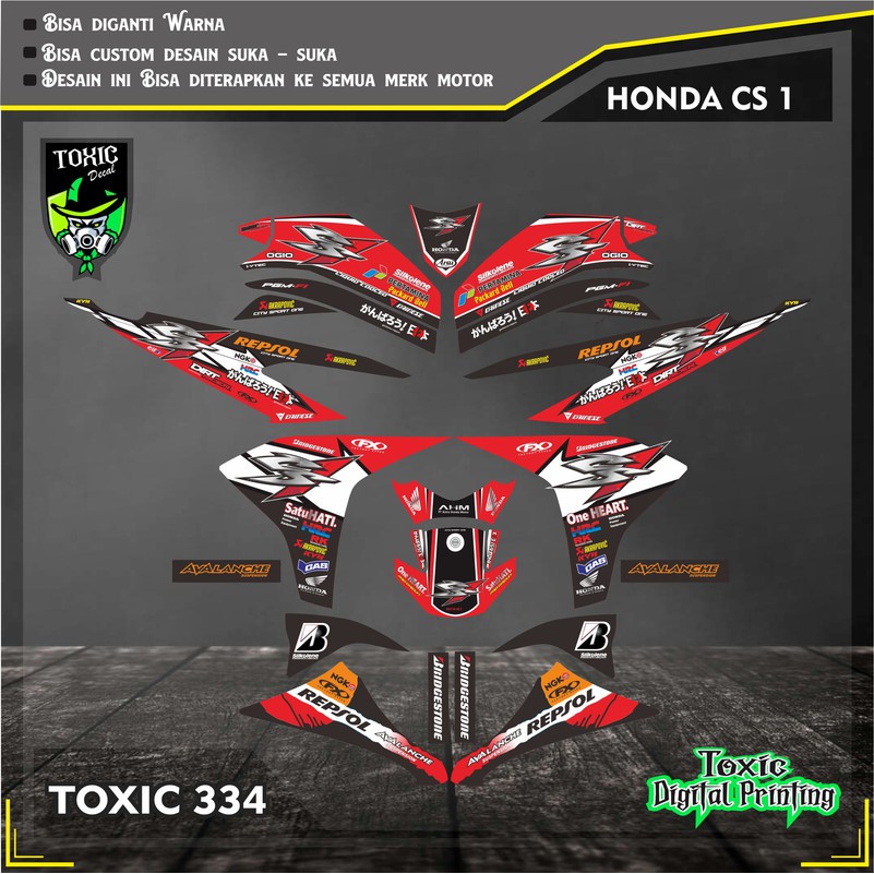 Jual Sticker Decal Honda CS 1 REPSOL | Shopee Indonesia