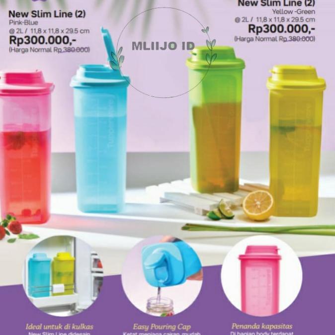 Jual ] Tupperware !!! New Slim Line 2 liter | Shopee Indonesia