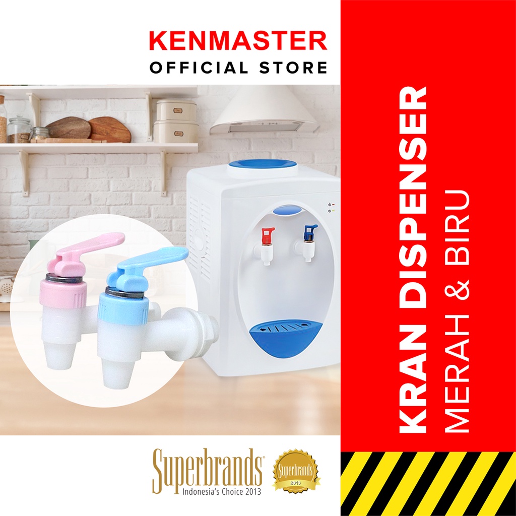Jual Kenmaster Kran Aqua Pencet Biru dan Merah Dispenser - BUND-0012 ...