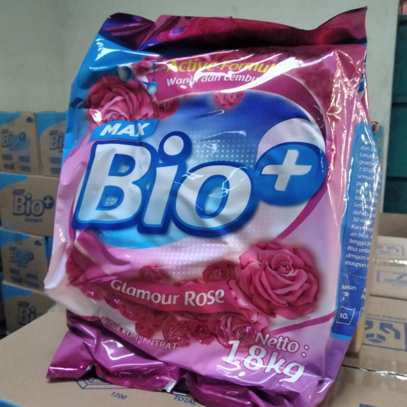 Jual Sabun Cuci Pakaian / Detergen Max Bio+ Glamour ROSE Powder 1.8Kg ...
