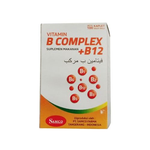 Jual Vitamin B Complex + B12 ( SAMCO ) BOTOL 100's | Shopee Indonesia