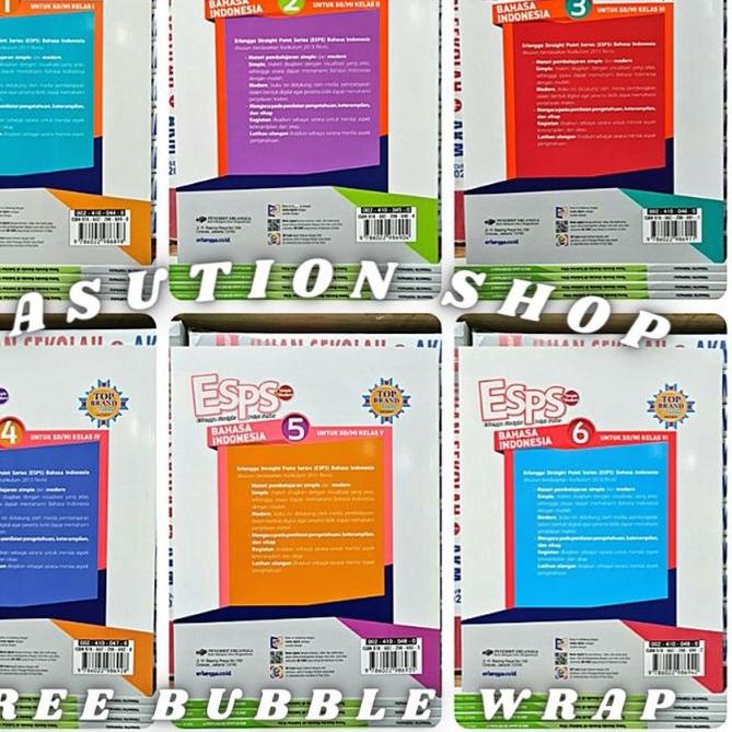 Jual Esps Bahasa Indonesia Kelas 1 2 3 4 5 6 SD K13 Revisi Erlangga ...