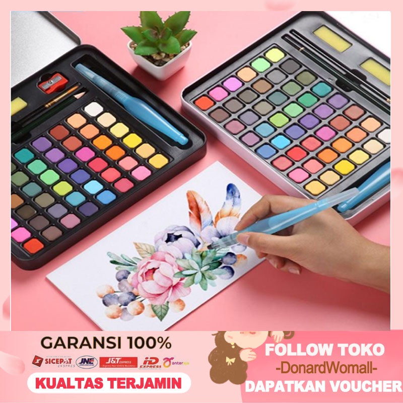 Jual Kaikki Water Color Set Alat Cat Air Set Termasuk Kuas Dan