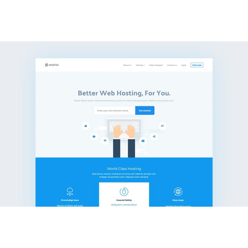Jual Template Hostio HTML & WHMCS Web Hosting Template Web | Shopee ...