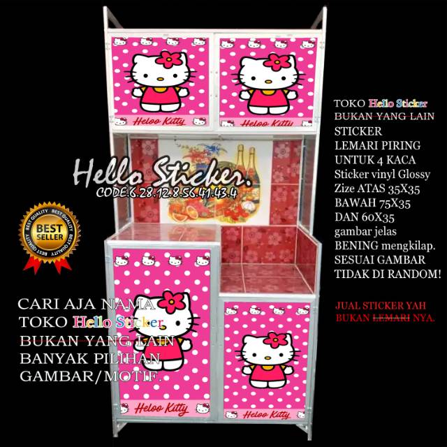 Jual stiker rakpiring 4 kaca | Shopee Indonesia