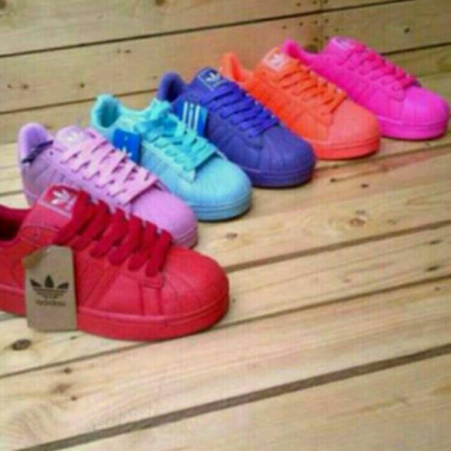 Adidas superstar shop color harga