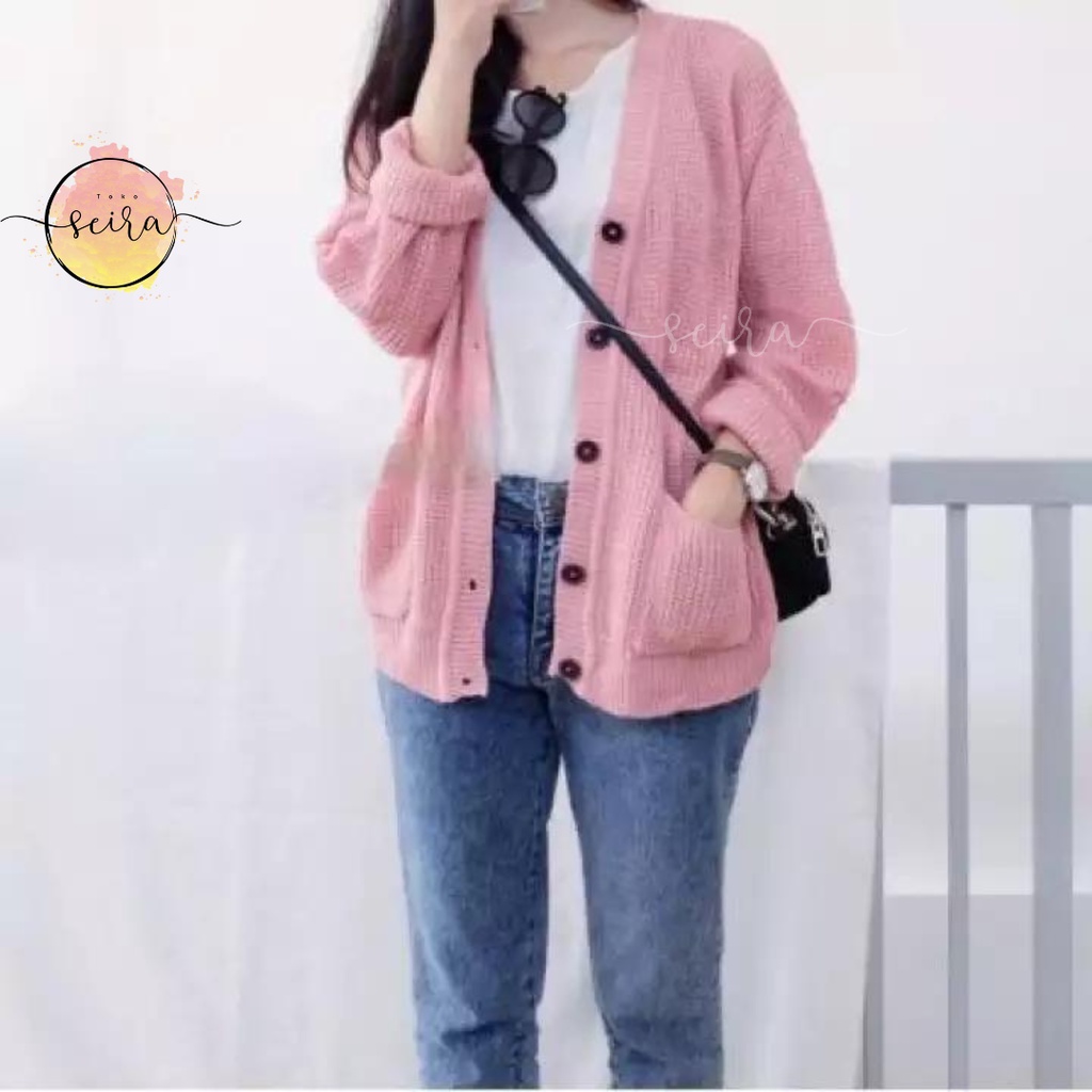 Jual [BISA COD] Merissa Outer Cardigan / Cardigan Wanita Rajut Halus ...