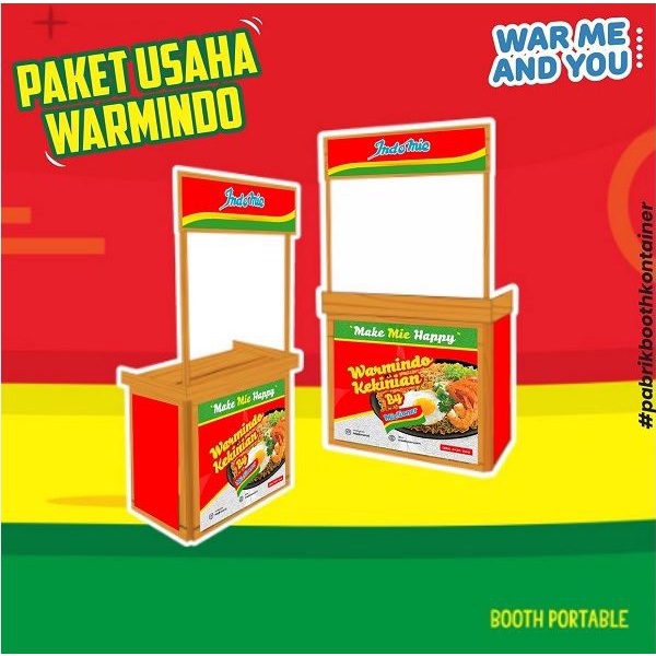 Jual Gerobak Paket Usaha Warmindo Kekinian Dengan Rak Indomie Shopee