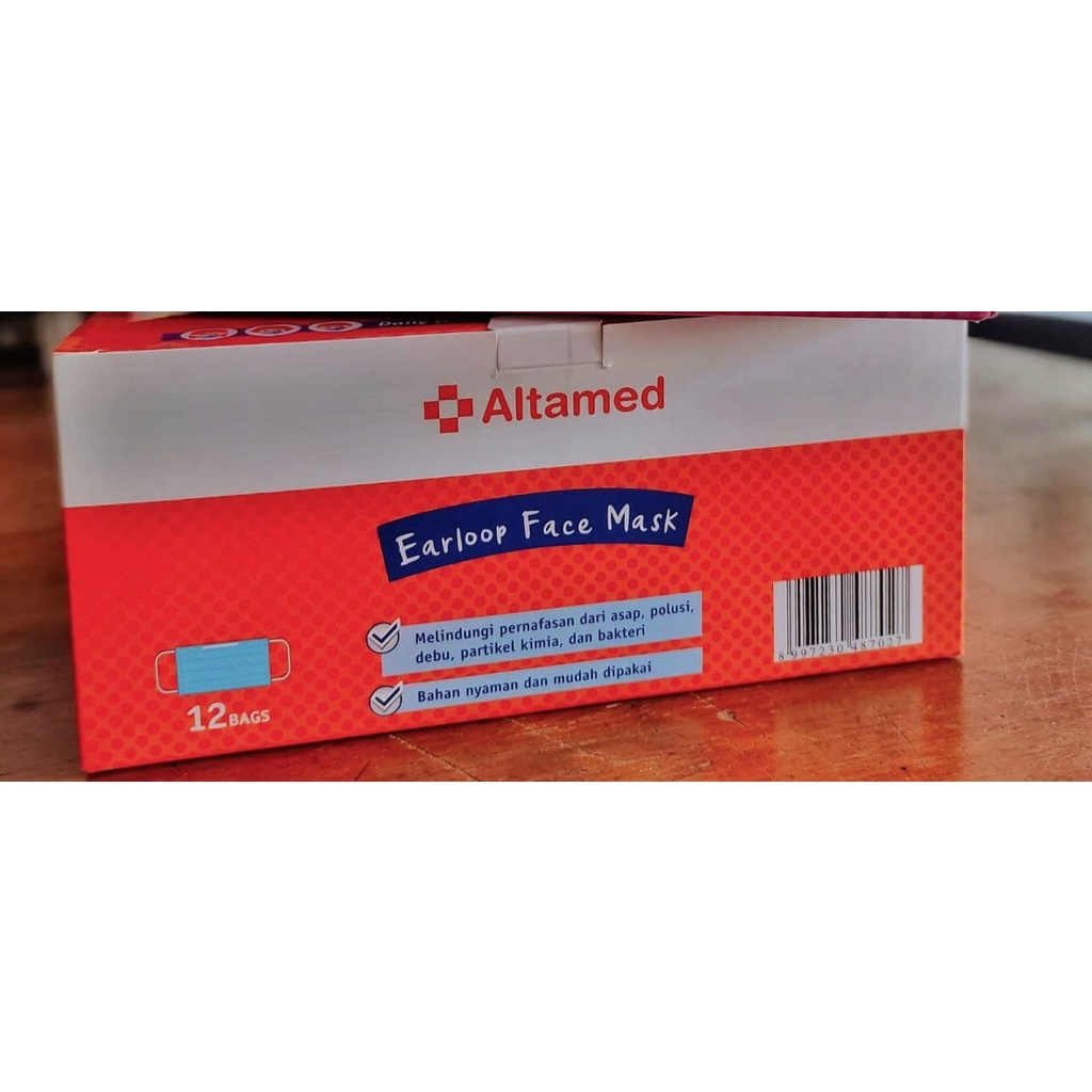 Jual Polybag Earloop Altamed 3ply 1Box isi 12 Pack | Shopee Indonesia