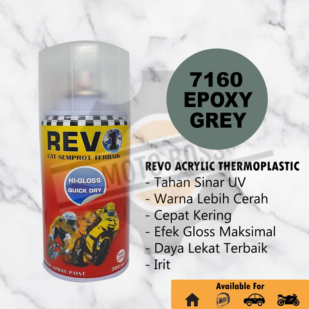 Jual Cat Semprot Acrylic Revo Epoxy / Dasar / Primer Grey 7160 - Pilok ...