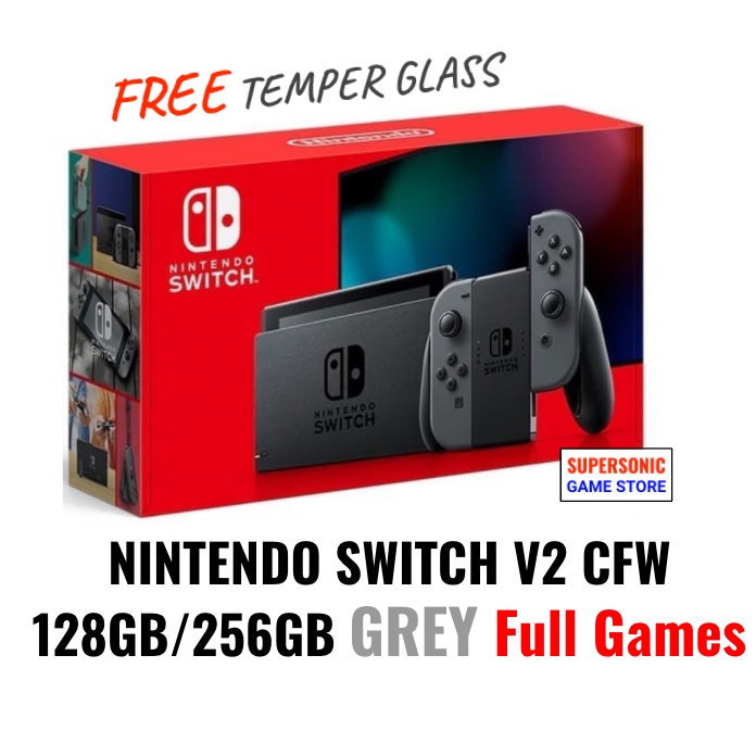 Jual Nintendo Switch Console With Gray Joy‑con (new Model