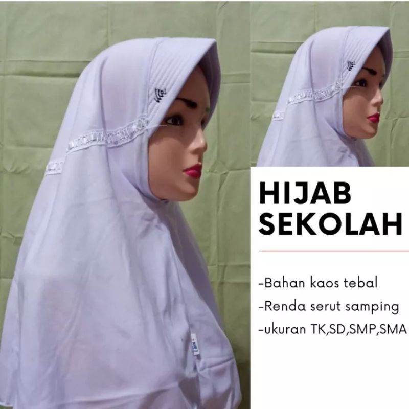 Jual Kerudung Sekolah Anak SD //Bahan Super Dingin Untuk Anak | Shopee ...