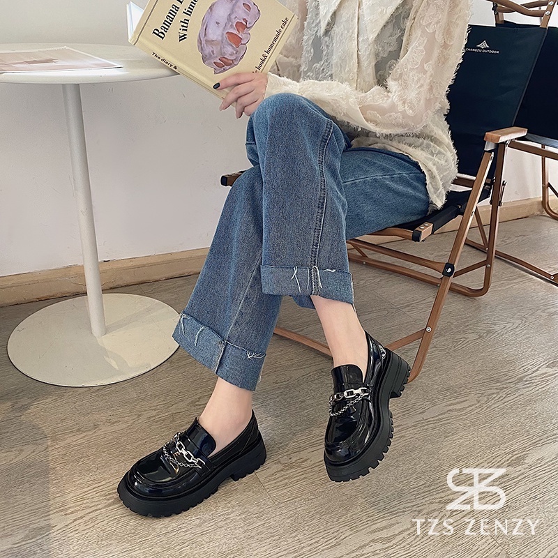 Jual TZS Zenzy Sammy Platform - Sepatu Platform Wanita - Sepatu Loafers ...