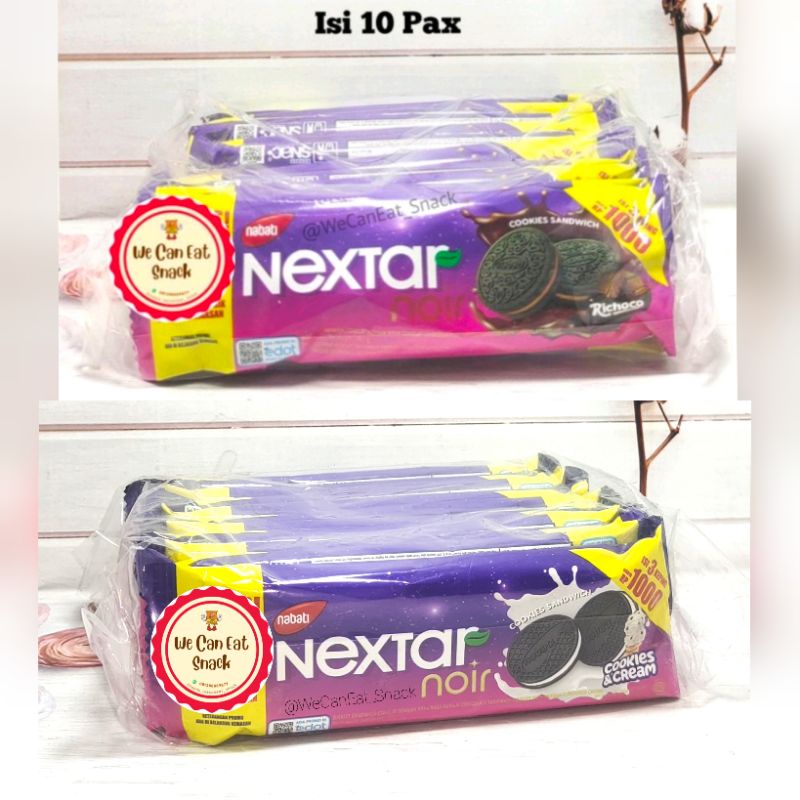 Jual Nabati Nextar Noir Cookies Sandwich Gr Packs Isi Shopee Indonesia