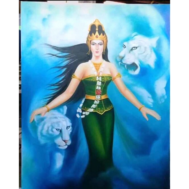 Jual lukisan kanjeng ratu kidul/nyiroro kidul/ratu pantai selatan