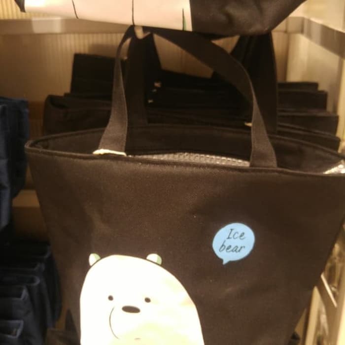 Jual Promo!! Miniso We Bare Bears Lunch Bag Tas Bekal Tempat Makan