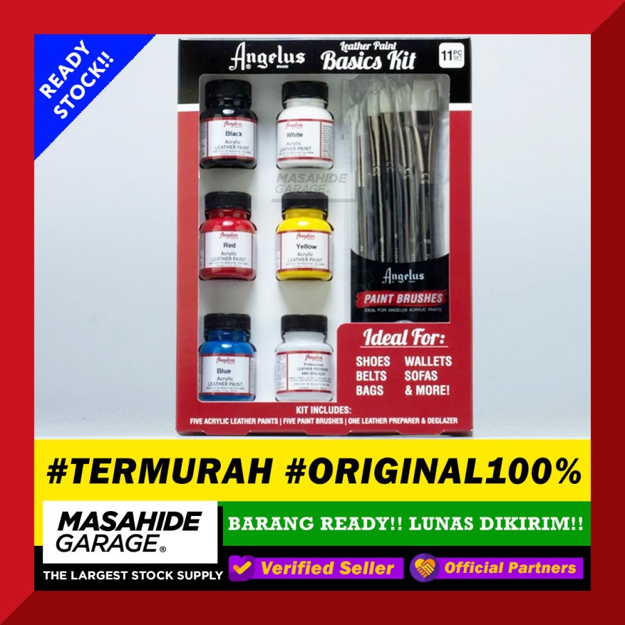 Jual (TERMURAH) Angelus Paint Leather Basic Kit - COMPLETE SET !! - Cat ...