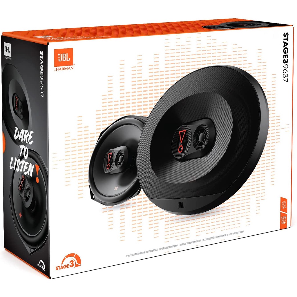JBL Stage3 9637 3-weg auto luidsprekerset van Harman Kardon - 375 Watt