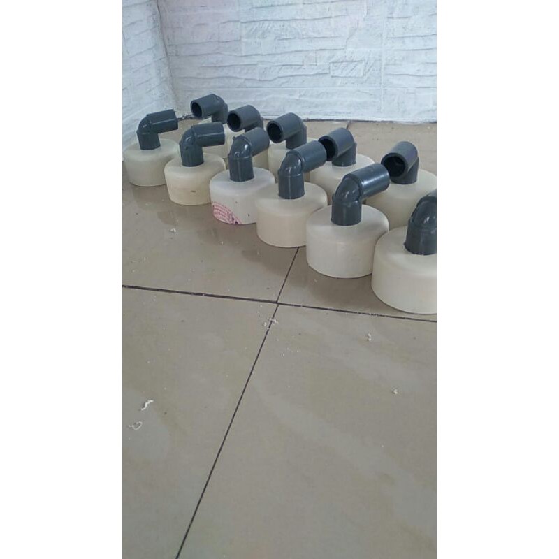 tutup hidroponik dop hidroponik set knee 21/2 ke 1/2"