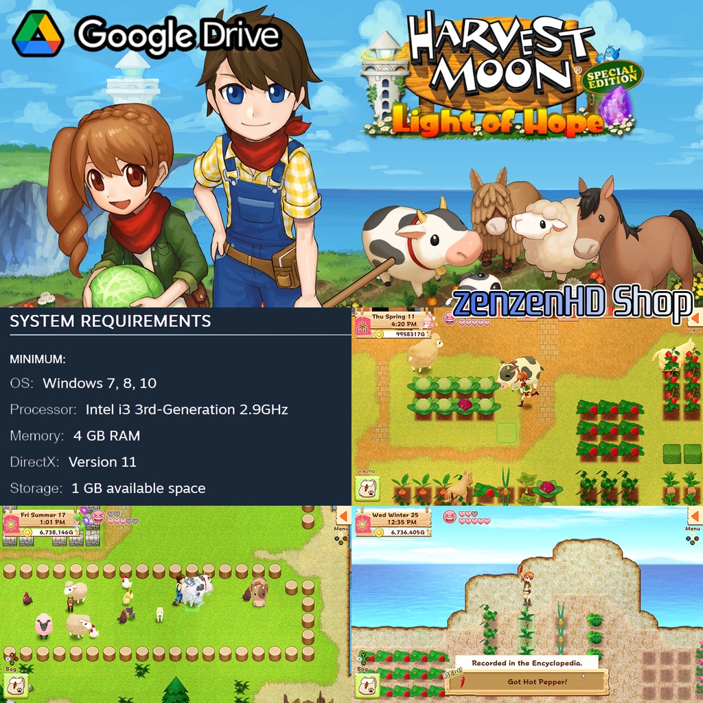 Jual PC Game Emulator Harvest Moon Collection HarvestMoon Series