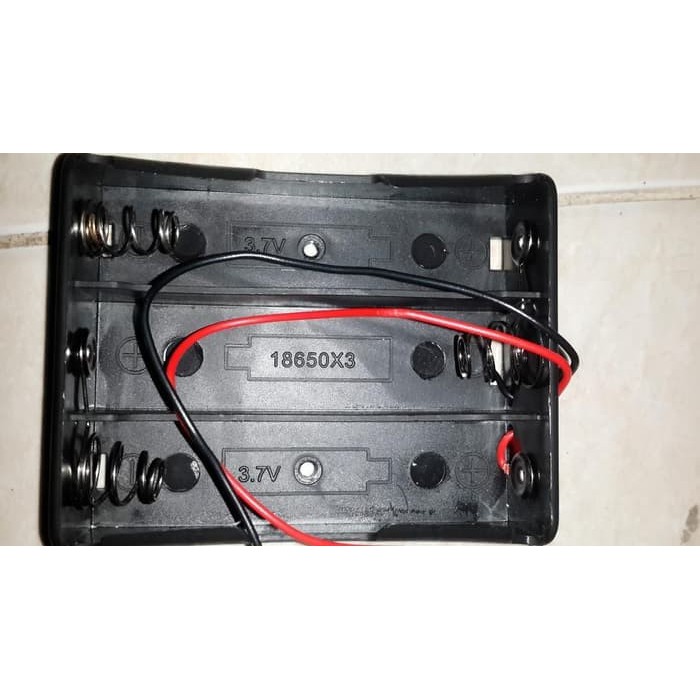 3 Supports Piles AAA 1.5V - Boîtier Plastique Avec Fils - Pour DIY Électronique - Tension 4.5V - Noir