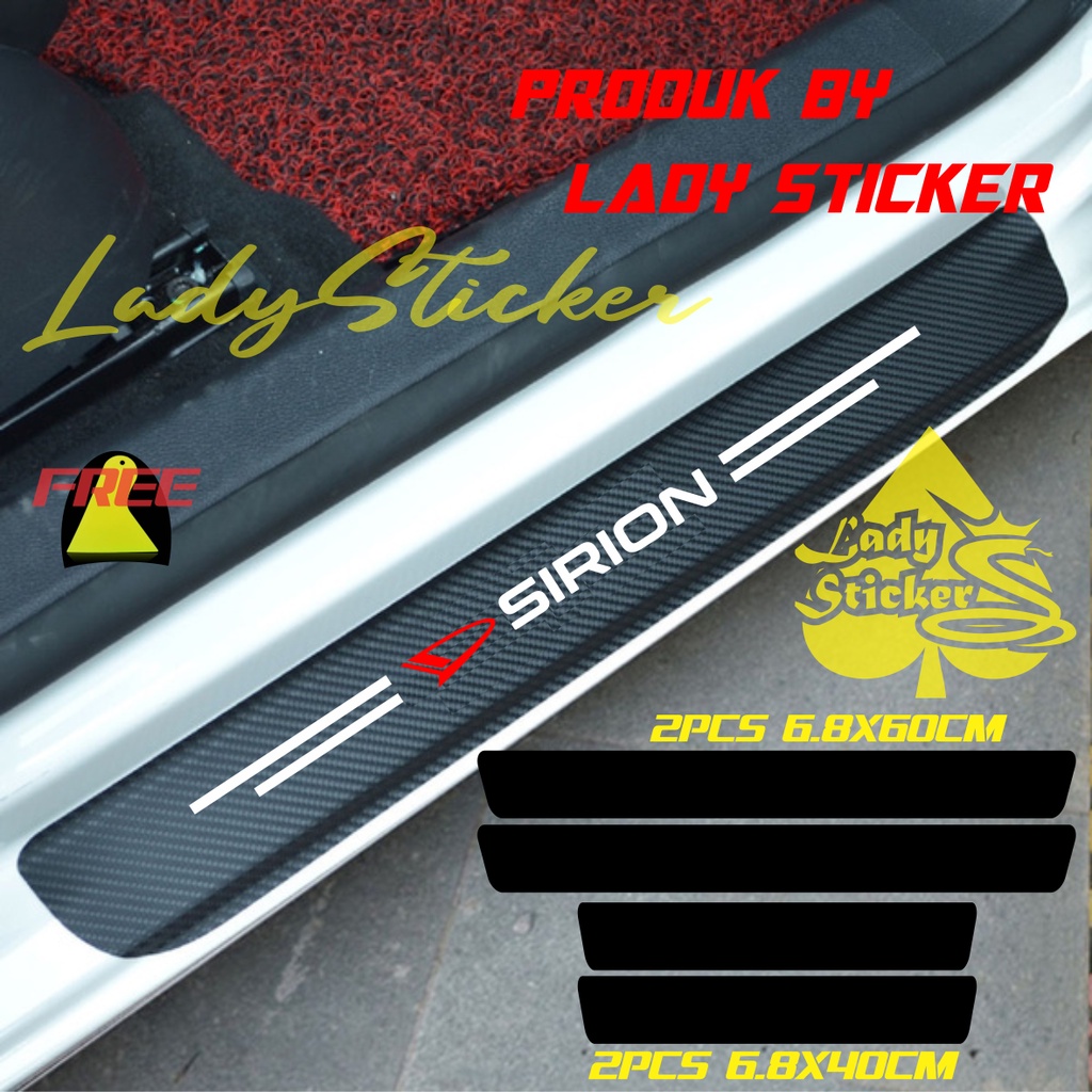 Jual SILLPLATE CARBON 3D MOBIL SIRION STICKER KARBON 3D PIJAKAN KAKI ...