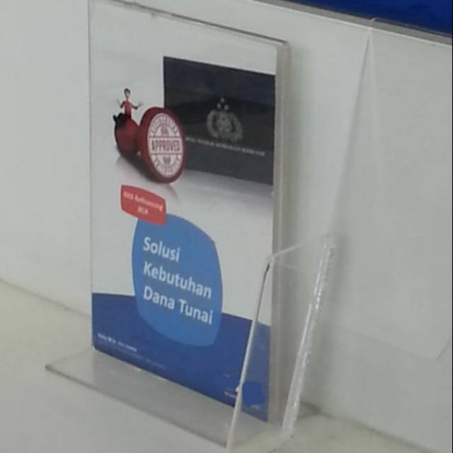 Jual Akrilik Acrylic Display Meja Brosur Kertas Lipat Shopee Indonesia