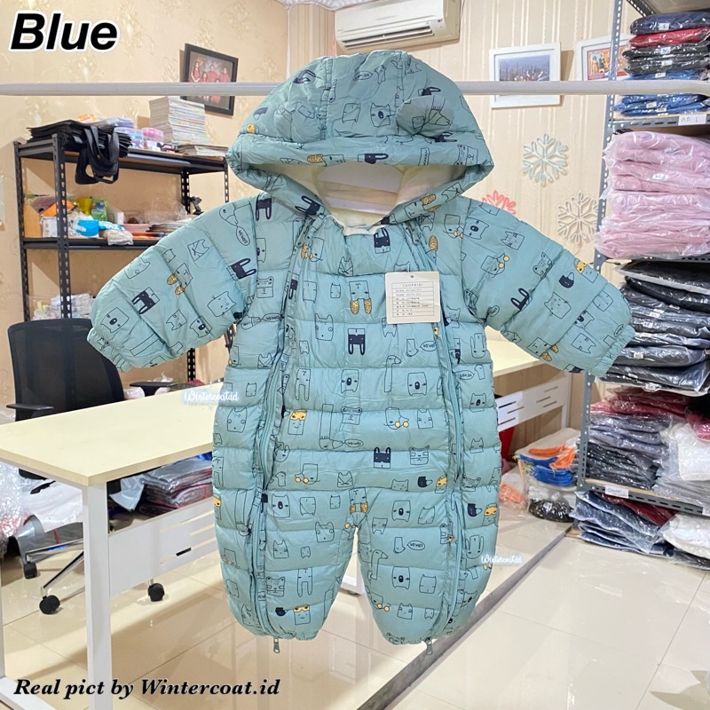 Jual Overalls bayi winter jumper coat baby musim dingin set import