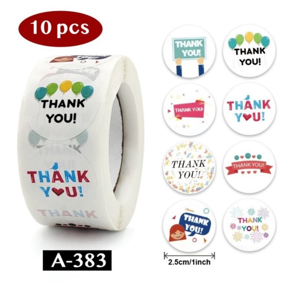 Jual Sticker thank you celebration 10 Pcs - birthday party ulang tahun ...
