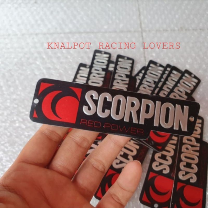 Jual EMBLEM KNALPOT RACING MERK LOGO SCORPION | Shopee Indonesia