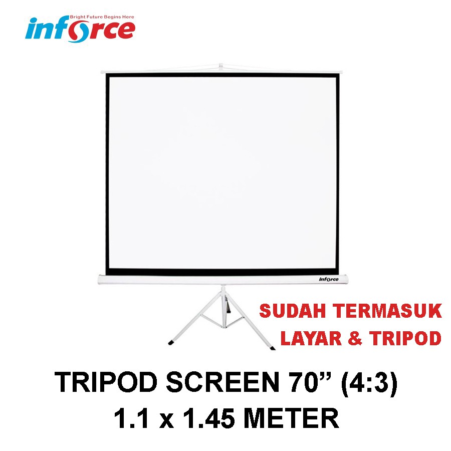 Jual Inforce Tripod Screen Projector 70 43 Layar Proyektor Inforce 70 Shopee Indonesia 3066